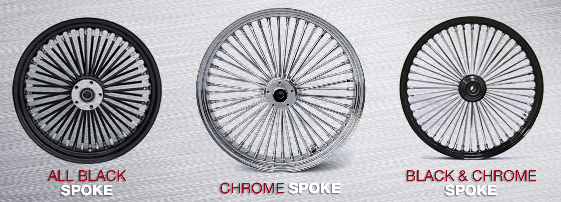 Spoke wheels for custom baggers