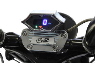 Dakota Digital gauges standard option on Havoc Motorcycles custom baggers